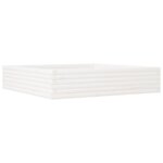 vidaXL Jardinière blanc 110x110x23 cm bois de pin massif