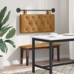 vidaXL Tête de lit suspendue Marron Velours