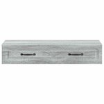 vidaXL Table d'appoint murale Sonoma gris 87 5 x 34 5 x 17 cm