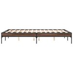 vidaXL Cadre de lit sans matelas chêne marron 140x190 cm