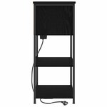 vidaXL Cabinet de chevet Chêne noir 55 x 31 x 76 cm Bois d'ingénierie