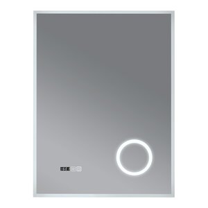 Miroir décoration moderne design LED pour salle de bain 70 x 50 cm blanc 03_0010159
