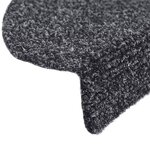 vidaXL Tapis autoadhésifs de marches 10 Pièces Gris foncé 56x17x3 cm