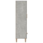 vidaXL Buffet haut Gris béton 70x31x115 cm Bois d'ingénierie