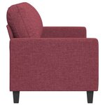 vidaXL Canapé à 3 places Rouge bordeaux 180 cm Tissu