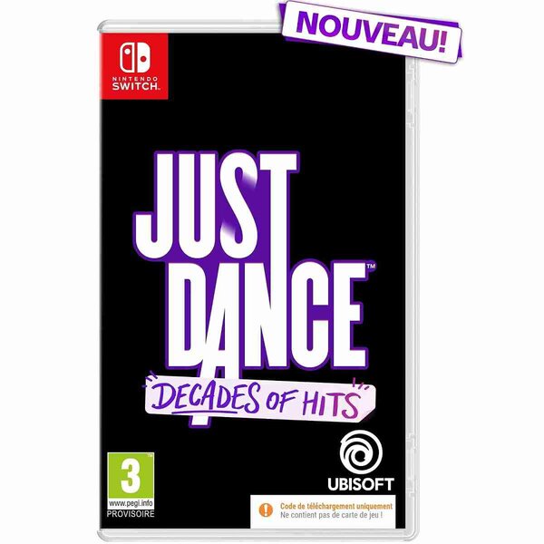 Jeu SWITCH Just Dance Decades of Hits