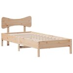 vidaXL Cadre de lit sans matelas 75x190 cm bois de pin massif