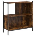 vidaXL Bibliothèque chêne fumé 72x28x77 5 cm bois d'ingénierie