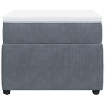 vidaXL Sommier à lattes de lit avec matelas Gris foncé 100x200 cm