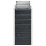 vidaXL Lit surélevé de jardin Acier galvanisé 240x40x77 cm Anthracite