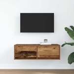 vidaXL Meuble TV vieux bois 80x31x25 5 cm bois d'ingénierie