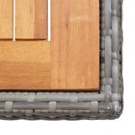 vidaXL Ensemble de salle à manger d'extérieur et coussins 17 Pièces Gris