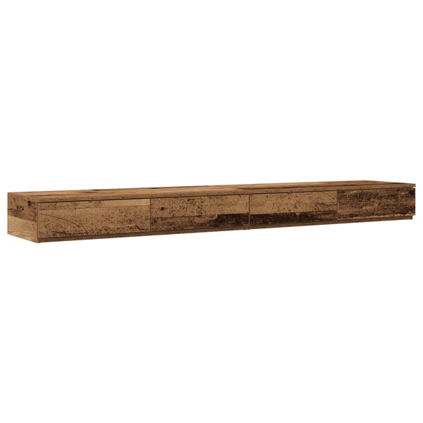 Tiroirs de lit vidaXL en vieux bois 200x36 5x16 5 cm en bois agencé