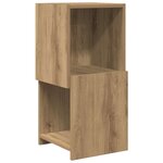 vidaXL Meuble d'angle Blanc 30 5x30x65cm Bois d'ingénierie