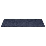 vidaXL Tapis d'escalier autocollants 30 pièces 60 x 25 cm Gris Bleu Rectangulaire
