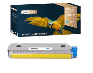 Qualitoner x1 toner 43487711 cyan compatible pour oki