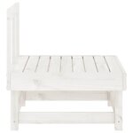 vidaXL Canapés centraux de jardin 2 Pièces blanc bois de pin massif