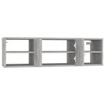 vidaXL Étagère murale Gris béton 102x30x29 cm Bois d’ingénierie