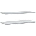 vidaXL Étagères murales 2 Pièces 100x40x3 cm argenté acier inoxydable
