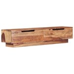 vidaXL Meuble TV 145x30x30 cm Bois massif