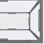 vidaXL Table console Transparent 160x35x75 5 cm Verre trempé
