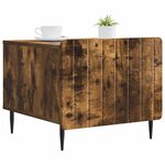 vidaXL Table basse Chêne fumé 49 x 50 x 42 cm Bois d'ingénierie