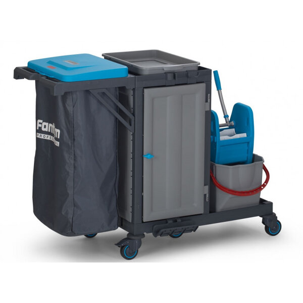 Chariot de ménage professionnel procart 317 - combisteel -  -  1380x620x1080mm