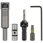 Wolfcraft kit de démarrage pour embout à bascule 5 pièces
