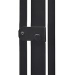 vidaXL Clôture de cheminée pour animaux de compagnie Acier Noir