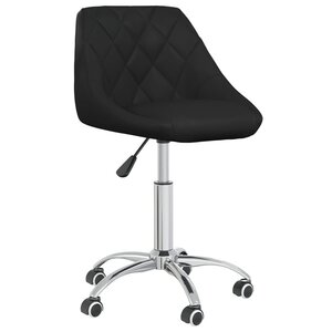 Chaise fauteuil siège de bureau informatique étude pivotante similicuir noir 02_0024052