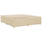 vidaXL Cadre de lit sans matelas crème 180x200 cm tissu