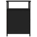 vidaXL Tables de chevet 2 Pièces noir 40x42x60 cm bois d'ingénierie