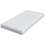 vidaXL Matelas avec Couche de Coco Blanc 120 x 60 cm Mousse PU