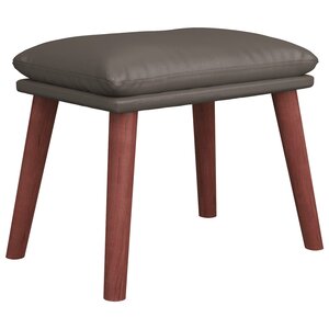 vidaXL Repose-pied Gris 45x29 5x35 cm Similicuir