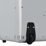 Vidaxl valise de pilote 54 x 44 x 21 cm argenté aluminium