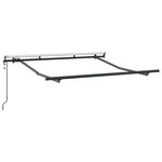 vidaXL Cadre de auvent Anthracite 2.5 x 2 m Métal