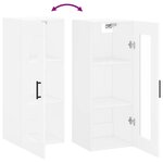 vidaXL Armoire murale blanc 34 5x34x90 cm