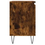 vidaXL Tables de chevet 2 Pièces chêne fumé 40x30x50 cm bois d'ingénierie