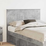 vidaXL Tête de lit Gris béton 120 cm Bois d'ingénierie