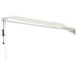 vidaXL Auvent rétractable automatique crème 4x3 m