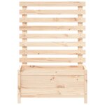 vidaXL Jardinière avec support 79x39 5x114 cm bois de pin massif