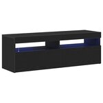 vidaXL Meuble TV Noir 120 x 35 x 40 cm Bois d'ingénierie