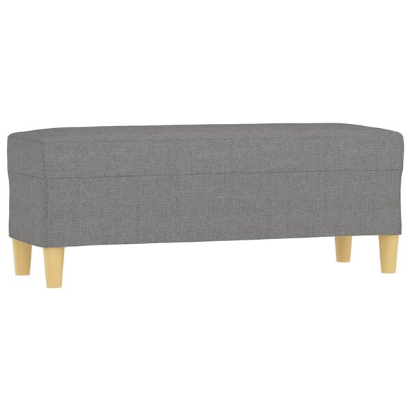 vidaXL Banc Gris foncé 100x35x41 cm Tissu