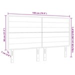 vidaXL Tête de lit LED avec tête de lit Marron foncé 180 cm Polyester