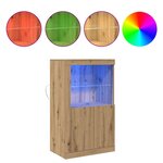 vidaXL Meuble d'appoint chêne artisanal 60 5 x 37 x 100 cm