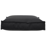 vidaXL Coussin pour assise de palette Noir 70 x 70 x 12 cm