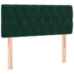 vidaXL Sommier à lattes de lit avec matelas Vert foncé 100x200 cm