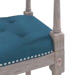 vidaXL Banc Bleu 110x40x70 cm Velours