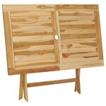 vidaXL Ensemble à manger d'extérieur 5Pièces Bois solide de teck