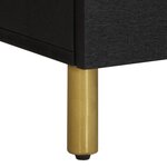 vidaXL Tables de chevet 2 Pièces noir 40x33x46 cm bois de manguier solide